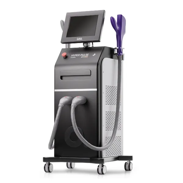 Hyper Pulse Purplelight מכונה להסרת שיער וטיפולים אסתטיים מתקדמים עם ידית ייחודית לטיפולי גוף